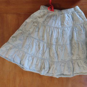 Twirly, pale green, eyelet skirt, star, Mini Boden